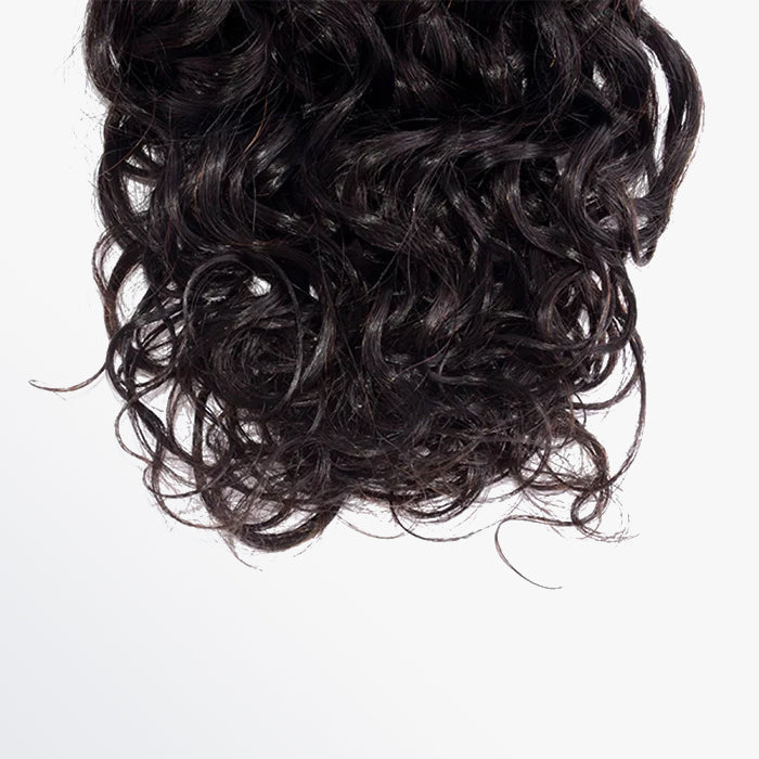 10-30 Inch Italy Curly Virgin Brazilian Hair #1B Natural Black